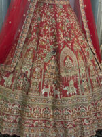 Bridal lehenga cross  red - Image 3