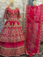New bridal long anarkali lehenga frock style