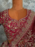 bridal lehenga silak  new chery  mehroon colour - Image 3