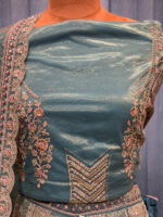 partywear lehenga mint green third work - Image 4