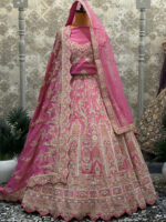 Bridal lehenga new pink hand work