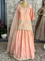 Long shirt with lehenga