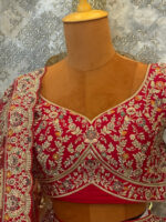 Bridal lehenga cherry red - Image 3