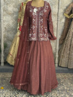 Partywear lehenga long suit type top