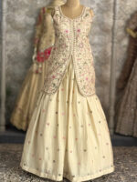 Jacket style top with lehenga
