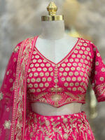 Bridal lehenga hot pink - Image 3
