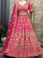 Bridal lehenga hot pink