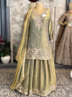 Long shirt with lehenga