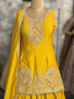 Partywear long top with lehenga - Image 2